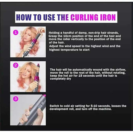 فرشاة شعر ساخنة 5 في 1